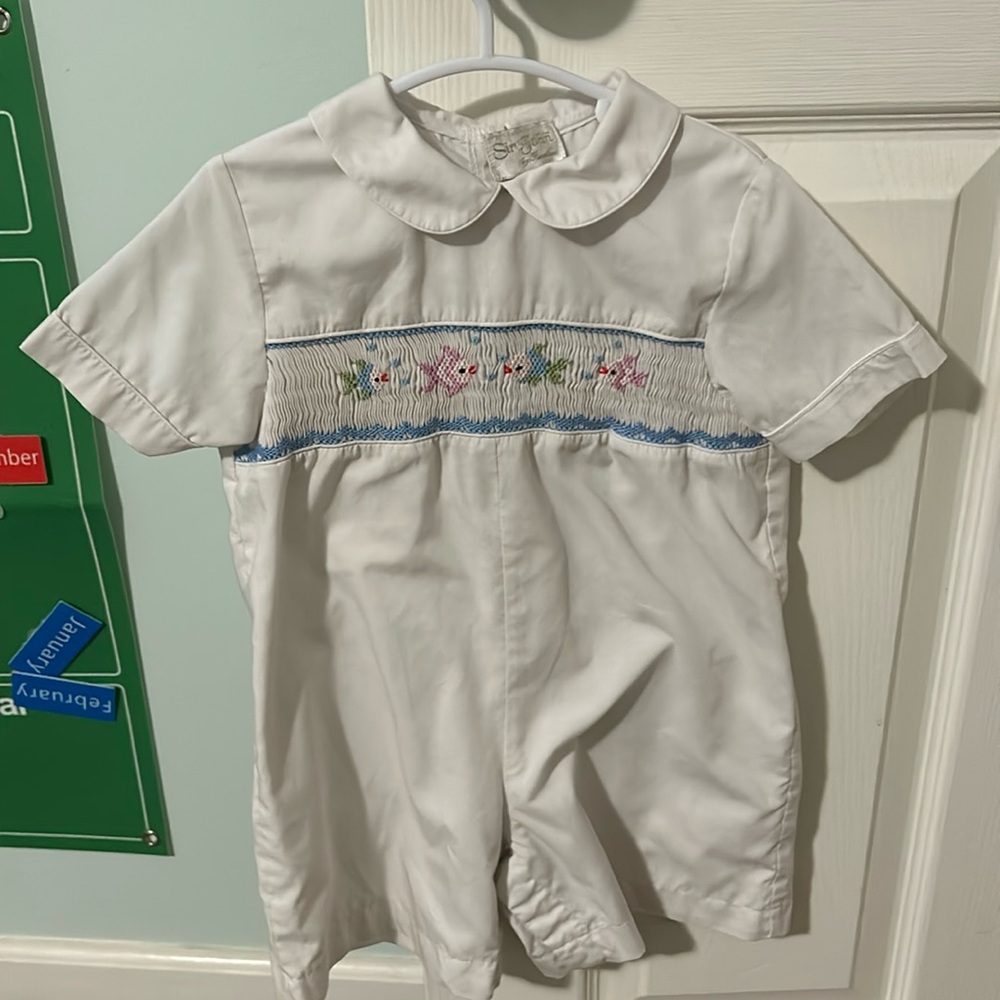 SIR JOHN fish smock romper